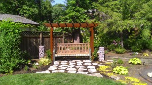 garden arbor, beauty in landscape design, pergola