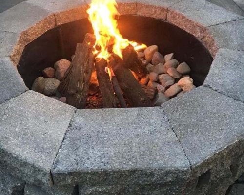 3 - built in fire pit
